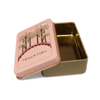 Boîte à savon carrée personnalisée en gros Boîte de rangement de cadeau en métal Boîte de rangement en fer pour les nécessités quotidiennes