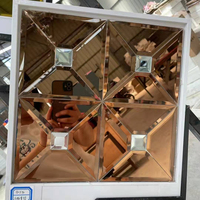 Mirrors Tiles Interior Decorative Large Bevel Edge Frameless Cut Mirrors Wall Living Room Tiles