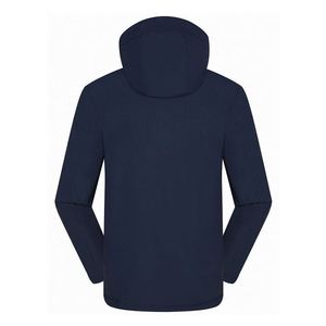 เสื้อแจ็คเก็ตกันลมแบบมีฮู้ดสำหรับผู้ชาย ดีไซน์ใหม่ปี 2024 ขายส่ง เสื้อผ้าลำลองสำหรับเล่นกีฬา โพลีเอสเตอร์ กันน้ำ เหมาะสำหรับเดินป่ากลางแจ้ง พร้อมโลโก้ - Product Image 4