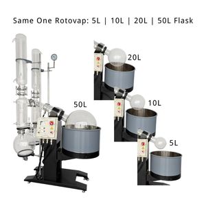 Appareil de distillation à l'échelle industrielle, évaporateur rotatif de 100 L pour évaporation de grande capacité et production pilote industrielle - Product Image 5