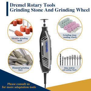 Meules rotatives à tige REZZ de 1/8 pouces meules montées en oxyde d'aluminium Kits d'affûtage pour meuleuse rotative <span class=keywords><strong>Dremel</strong></span> - Product Image 2