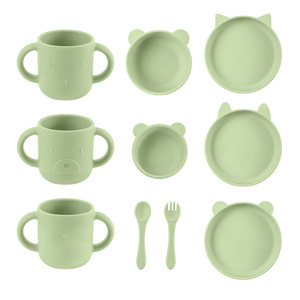 Plato <span class=keywords><strong>de</strong></span> Alimentación <span class=keywords><strong>para</strong></span> Bebés, Antideslizante, con Asas, Venta Caliente Transfronteriza, Bonito, <span class=keywords><strong>de</strong></span> Silicona <span class=keywords><strong>de</strong></span> Grado Alimenticio, <span class=keywords><strong>para</strong></span> <span class=keywords><strong>Alimentos</strong></span> Complementarios - Product Image 2