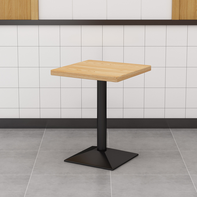 Mesa cuadrada de grano de madera 60*60*75