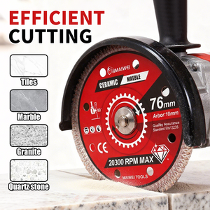 <span class=keywords><strong>Disco</strong></span> de Corte Rápido Multiusos Turbo de 4 Pulgadas OEM Nuevo, Hoja de Sierra Circular de Diamante Reforzada <span class=keywords><strong>para</strong></span> <span class=keywords><strong>Cortar</strong></span> Azulejos y Cerámica - Product Image 5
