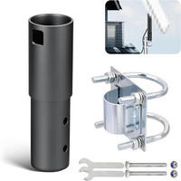 Adaptateur de tuyau pour montage sur poteau, kit de montage en alliage pour antenne parabolique Starlink, mât de satellite avec pince en U, prix de gros