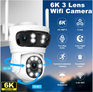6K 9MP Wi-Fi камера 3 объектива - Product Image 6