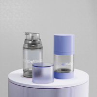 Pot à vide en plastique avec pompe sans air de luxe Logo personnalisé comme PP pour sérum crème pour le visage soins de la peau nettoyant pour le visage emballage de cosmétiques