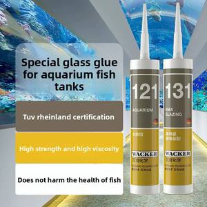 Duits Wacker 121 <span class=keywords><strong>Aquarium</strong></span> Glas Kleefstof-<span class=keywords><strong>Aquarium</strong></span> Gespecialiseerd 131 Zure Sneldrogende Sterk Transparante Waterdichte Kit - Product Image 2