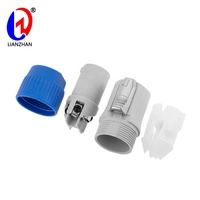 Conector PowerCon de CA de 3 pines 20A 250V Gris PA66 Material Audio y video Uso Conector de bloqueo de enchufe macho