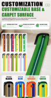 Entraîneur de golf portable pour putting, aide à la pratique en intérieur, équipement d'entraînement de golf à domicile, usine OEM
