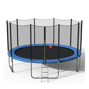 Trampolines pour enfants pour adultes du fabricant MKAS avec enclos trampoline rond de 10 pieds d'extérieur avec filet de sécurité