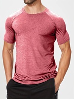 T-shirt de sport pour homme, coupe ajustée, séchage rapide, manches courtes, logo personnalisé, taille EU, vêtements de fitness, musculation, gym