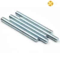 Galvanized/Zinc Plated Black Low Carbon Steel Metric Threaded Rod/Bar DIN975 DIN976 Grades 4.8 & 8.8