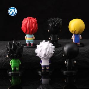 6 pièces chasseur x chasseur Figure Anime dessin animé Gon Killua Kurapika <span class=keywords><strong>Leorio</strong></span> Hisoka poupée jouet Statue - Product Image 5