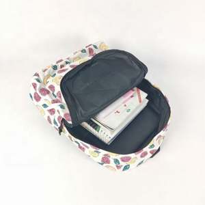 Logotipo personalizado impreso 230D Poliéster Casual Deportes Mochilas Senderismo al aire libre Bolsa Mochila de viaje Mochila portátil - Product Image 4