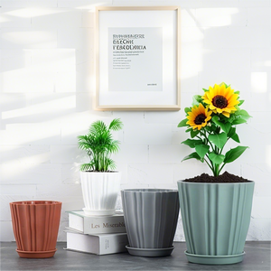 Foyooplanter, <span class=keywords><strong>maceta</strong></span> de plástico reciclada para bonsái de plantas grandes vacías con bandeja de agujeros de drenaje - Product Image 5
