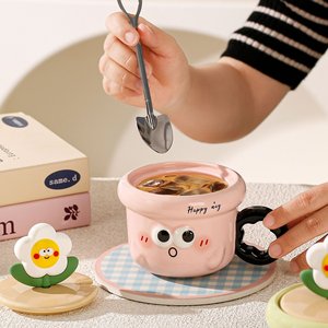 <span class=keywords><strong>Taza</strong></span> o Jarra de Cerámica <span class=keywords><strong>con</strong></span> Tapa y Diseño de Flores Harmony - Regalo de Cumpleaños para <span class=keywords><strong>tu</strong></span> Mejor Amiga, un Recuerdo Práctico para Ti - Product Image 5