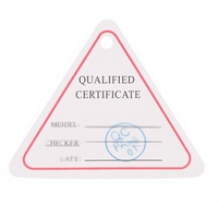 SOESFOUFU 1500 Etiquetas Triangulares de Control de Calidad (QC) para Colgar, Etiquetas de Calificación Imprimibles para Minoristas, Etiquetas de Inventario para Taller y Oficina
