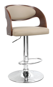 Giữa Thế Kỷ silla de bar nhà bếp đảo phân có thể điều chỉnh xoay Faux PU da thanh truy cập ghế Bentwood thanh phân cho kit - Product Image 2