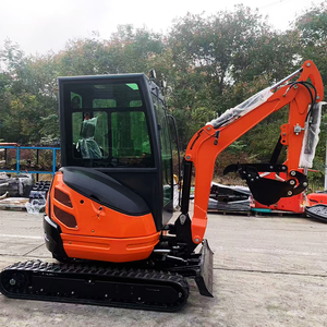 Kostenloser Versand EPA Bagger 3 Tonnen 4 Tonnen Kubota-Motor Raupenbagger Landwirtschaftlicher Mini-Bagger mit Greiferschaufel - Product Image 6