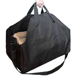 Free Sample Portable, waterproof, and spacious canvas <b>log</b> carrier tote <b>bag</b> for camping fireplace accessories - Product Image 6