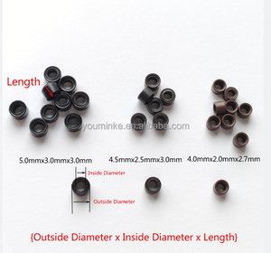 Anneaux <span class=keywords><strong>micro</strong></span>-liens personnalisés AWYQYH avec logo, perles pour extensions de cheveux humains, <span class=keywords><strong>micro</strong></span>-perles pré-chargeées, tubes en cuivre, usage commercial - Product Image 6