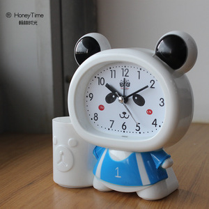 Cute Cartoon <strong>Bee</strong> Pen Holder Children's Alarm <strong>Clock</strong> Creative Fashion Student Bedroom Bedside Table Alarm <strong>Clock</strong> Wholesale - Product Image 3