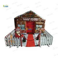Tente Gonflable Extérieure de Noël en Forme de Grotte du Père Noël / Cabane de Noël / Maison de Pain d'Épices en PVC avec Certification EN14960