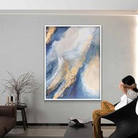 Peinture sur toile contemporaine personnalisée, nature morte peinte à la main, décoration d'intérieur et art mural avec cadre