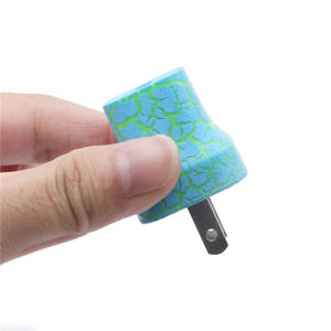 Chargeur mural Portable étanche à LED, avec lumière colorée, pour voyage, adaptateur de puissance, prise américaine, pour Samsung Note 8, <span class=keywords><strong>iPhone</strong></span> <span class=keywords><strong>7</strong></span>, 8 <span class=keywords><strong>Plus</strong></span> - Product Image 6