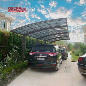 Kits <span class=keywords><strong>DIY</strong></span> en aluminium et <span class=keywords><strong>bois</strong></span> en promotion : Portail de voie d'accès, Auvent, Abri de stationnement extérieur, Structure d'ombrage pour patio, Abri de voiture - Product Image 1