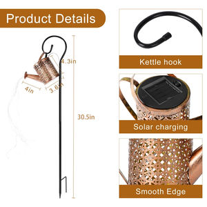 Annaffiatoio <span class=keywords><strong>ad</strong></span> <span class=keywords><strong>energia</strong></span> <span class=keywords><strong>solare</strong></span> spruzza fata doccia impermeabile lanterna luminosa a LED per illuminazione <span class=keywords><strong>da</strong></span> <span class=keywords><strong>giardino</strong></span> all'aperto decorazione del cortile del prato inglese - Product Image 2