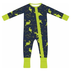 Combinaison en fibre de bambou personnalisée pour bébé garçon fille 12-18 mois, barboteuse imprimée mignonne, nouveau-nés, fermeture éclair, toutes saisons, confortable - Product Image 1