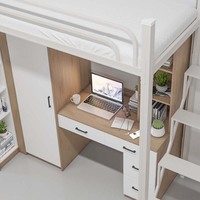 Lits de dortoir superposés en métal de conception simple avec combinaison d'escaliers et de bureau pour des adultes étudiants