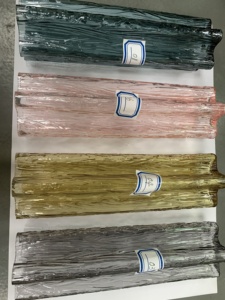 Facile installazione lampada a sospensione in vetro <span class=keywords><strong>giallo</strong></span> Murano <span class=keywords><strong>lampadario</strong></span> per soggiorno - Product Image 6