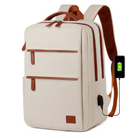 Sac à dos d'étudiant multi-poches grande capacité, de haute qualité, unisexe, pour voyages et école, avec port de charge USB