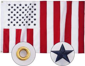 3x5 футов Американский гражданский флаг мира Вышитые флаги мира для активного отдыха сверхмощный 210D нейлон Американский гражданский баннер - Product Image 1