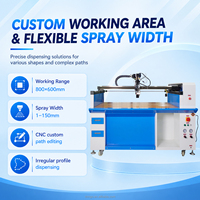 Machine de distribution de points de colle semi-automatique CNC à 3 axes pour strass, modules de batterie, carton, textile, PCB, PUR et colle thermofusible