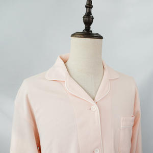 Ensembles de vêtements de nuit pour femmes doux et écologiques avec logo personnalisé, ensembles de pyjamas à manches longues en coton biologique pour femmes - Product Image 4