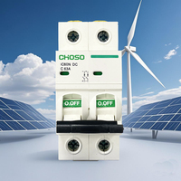 Mini Interruptor Automático para Sistema Solar Fotovoltaico 1P DC 32A 63A Material PA66 500Vdc 1000V Voltaje Nominal Protección LSI 6kA Riel