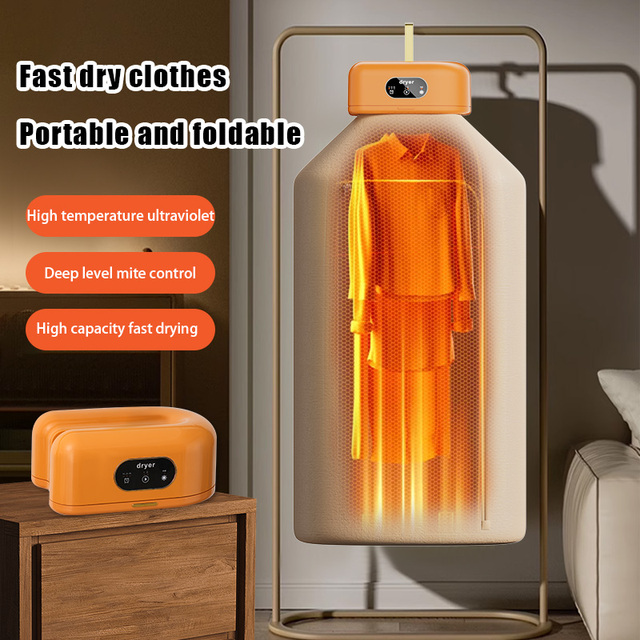 Mimi Portable Wireless Custom Fasting Dryer Foldable Mini Cloth Dryer Machine Dryer Bag With Timer for Laundry