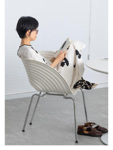 Cadeira sala de jantar nórdica, cadeira antiga do vintage abs para a sala da conversa café sala de jantar - Product Image 4