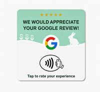 Support de table avec code QR dynamique Google Review en PVC et NFC pour menu de restaurant, Instagram, Facebook, LinkedIn