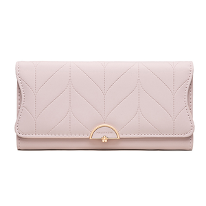 Women's <b>Long</b> Fashion Leather <b>Wallet</b> with Open Closure and Stone Pattern Featuring Polyester Lining and Buckle Closure - Product Image 4