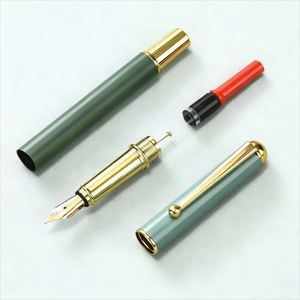 Custom Luxury Metal Fountain <b>Pen</b> Set Custom <b>Pens</b> 0.5mm Writing Width Student & Men's Calligraphy Gift Box for Finance Use - Product Image 4