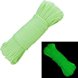 Glow In Dark Paracord 9 Core Braided Imitation Nylon Cord For DIY <b>Craft</b> Tent <b>Rope</b> Macrame Cord Round Shape Luminous <b>Rope</b> - Product Image 3
