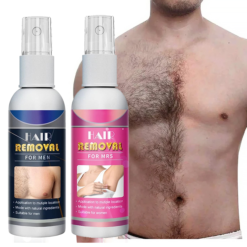 Semi-Permanent Hair Removal Spray Schmerzlos Entfernen Sie unerwünschte Stop Hair Growth Inhibitor Remover Hair für Männer und Frauen