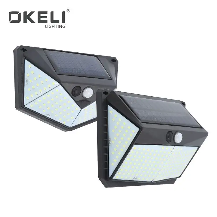 OKELI Wireless Solar Charing LED Wand leuchten Außen sensor Wand leuchte