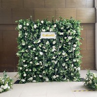 KCFW-208 mur de fleurs pour bébé, hortensia, mur de fleurs pour vacances, décor mural, arrière-plan Photo, Arrangement Floral