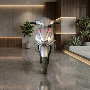 NK E-Bikes Shrivil Electric Scooter By Engtian Electric E-Bike 60-70 Kms Range Regeneration Braking System App Connectivity Grey - Product Image 1